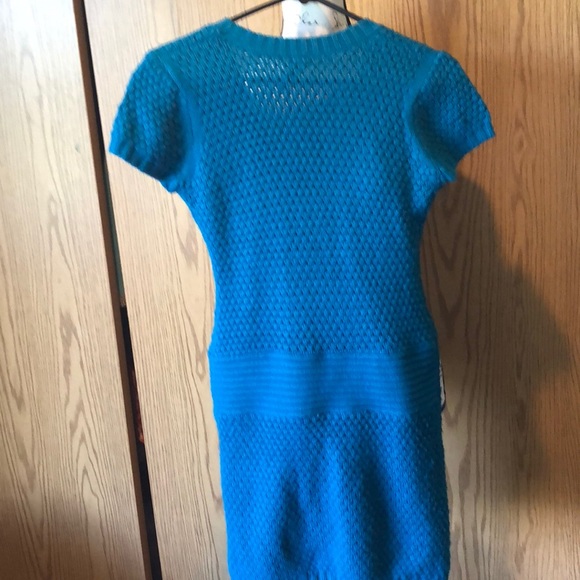 Turquoise sweater dress- size Medium - Picture 2 of 7